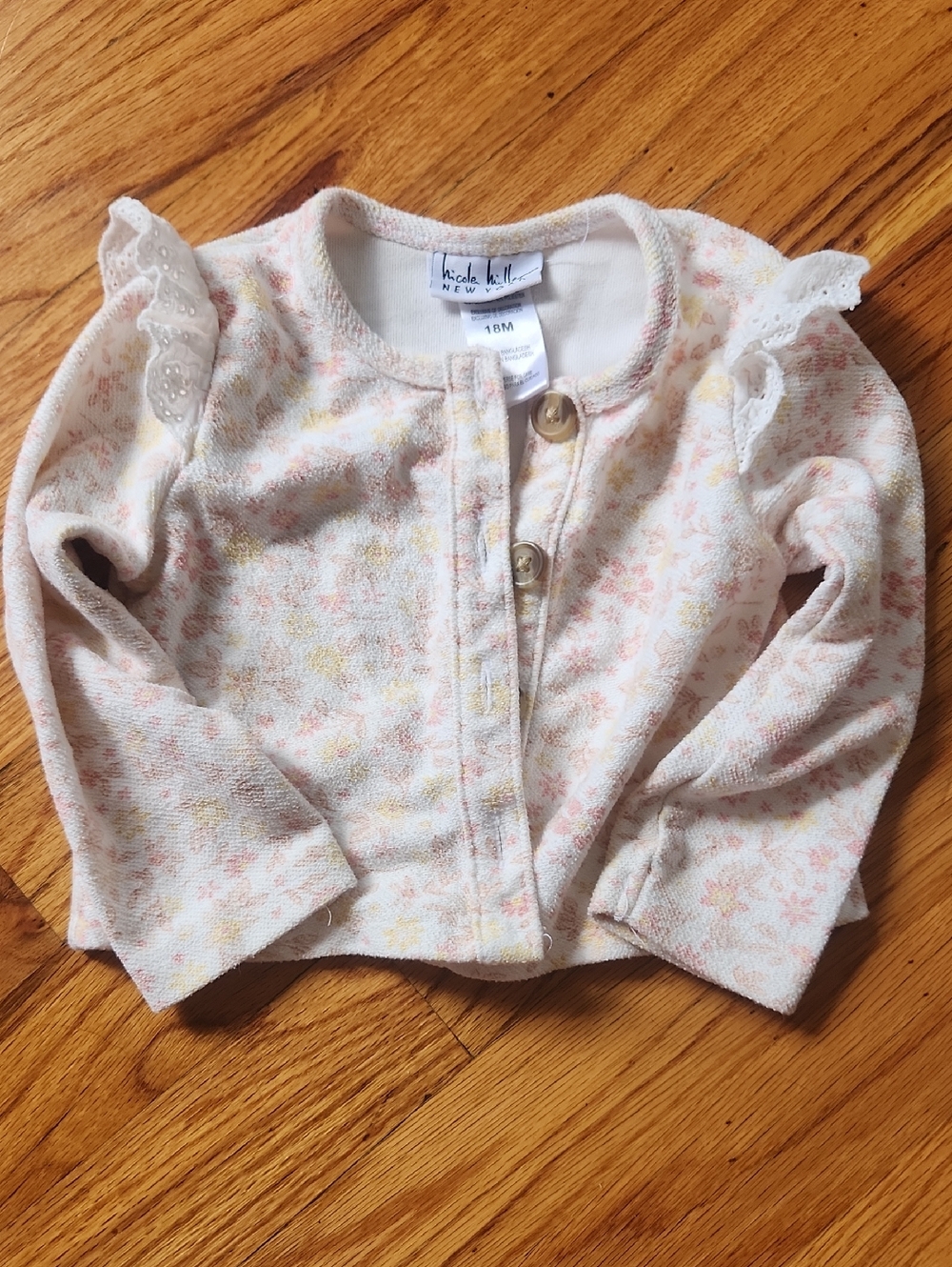 Nicole Miller Floral Sweater- 18M